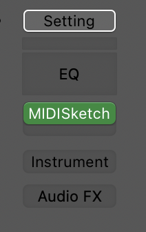 Logic channel strip with MIDISketch MIDI FX in the MIDI FX slot